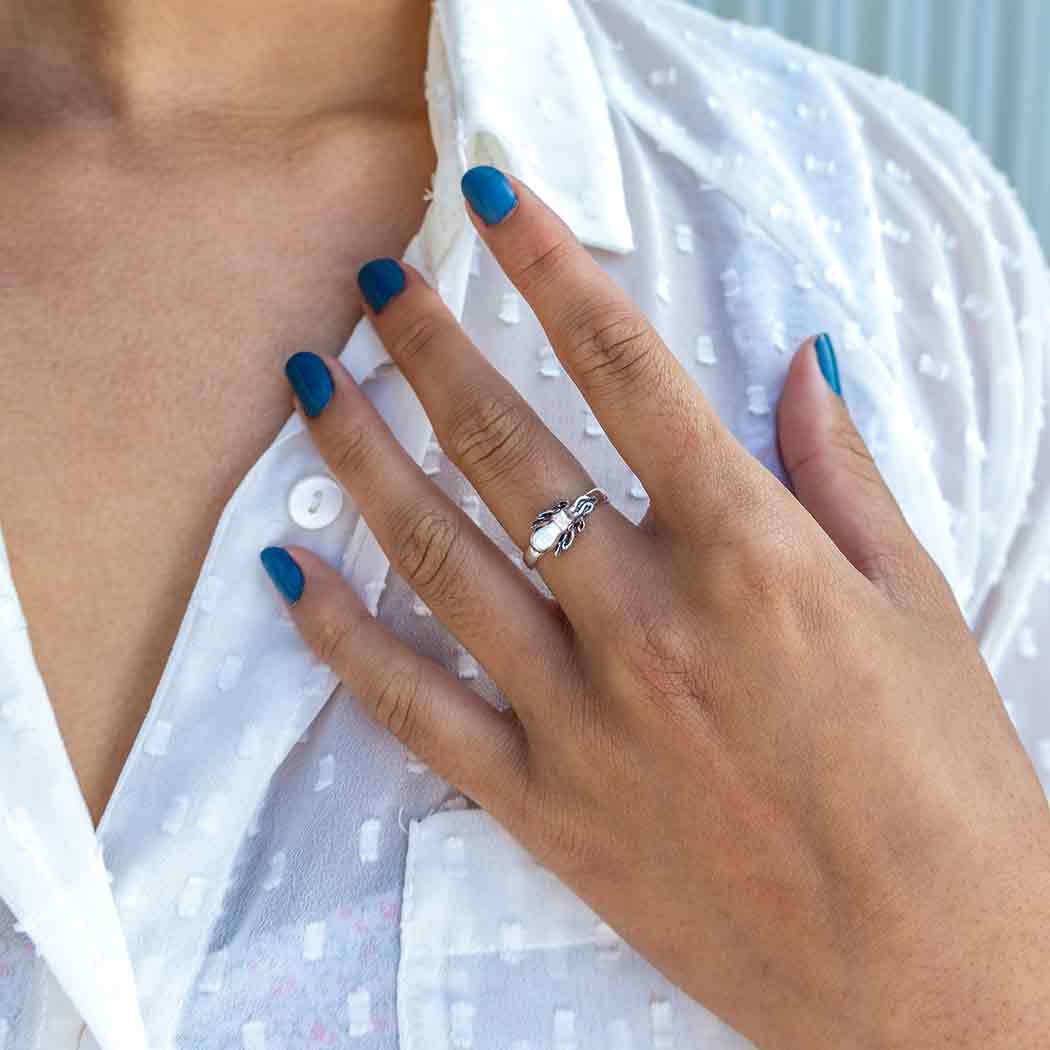 Sterling Silver Baby Octopus Ring