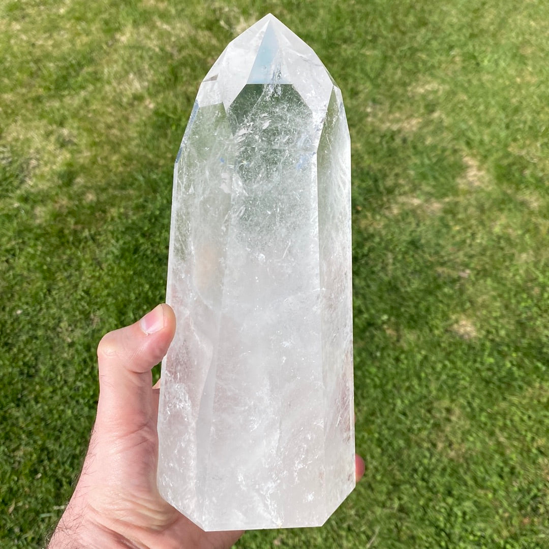 Large Clear Quartz Polished Point