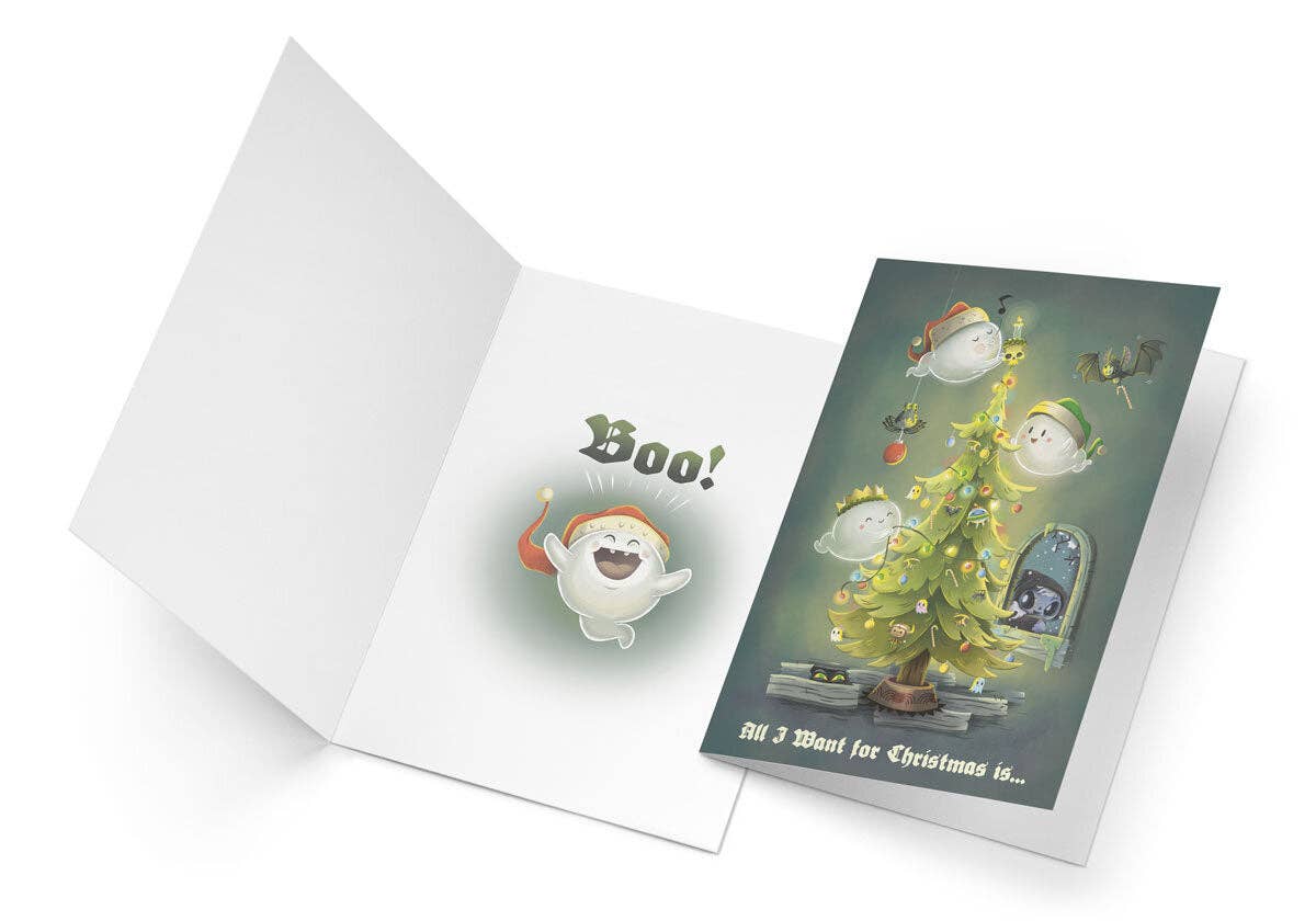 Ghosts Holiday Card