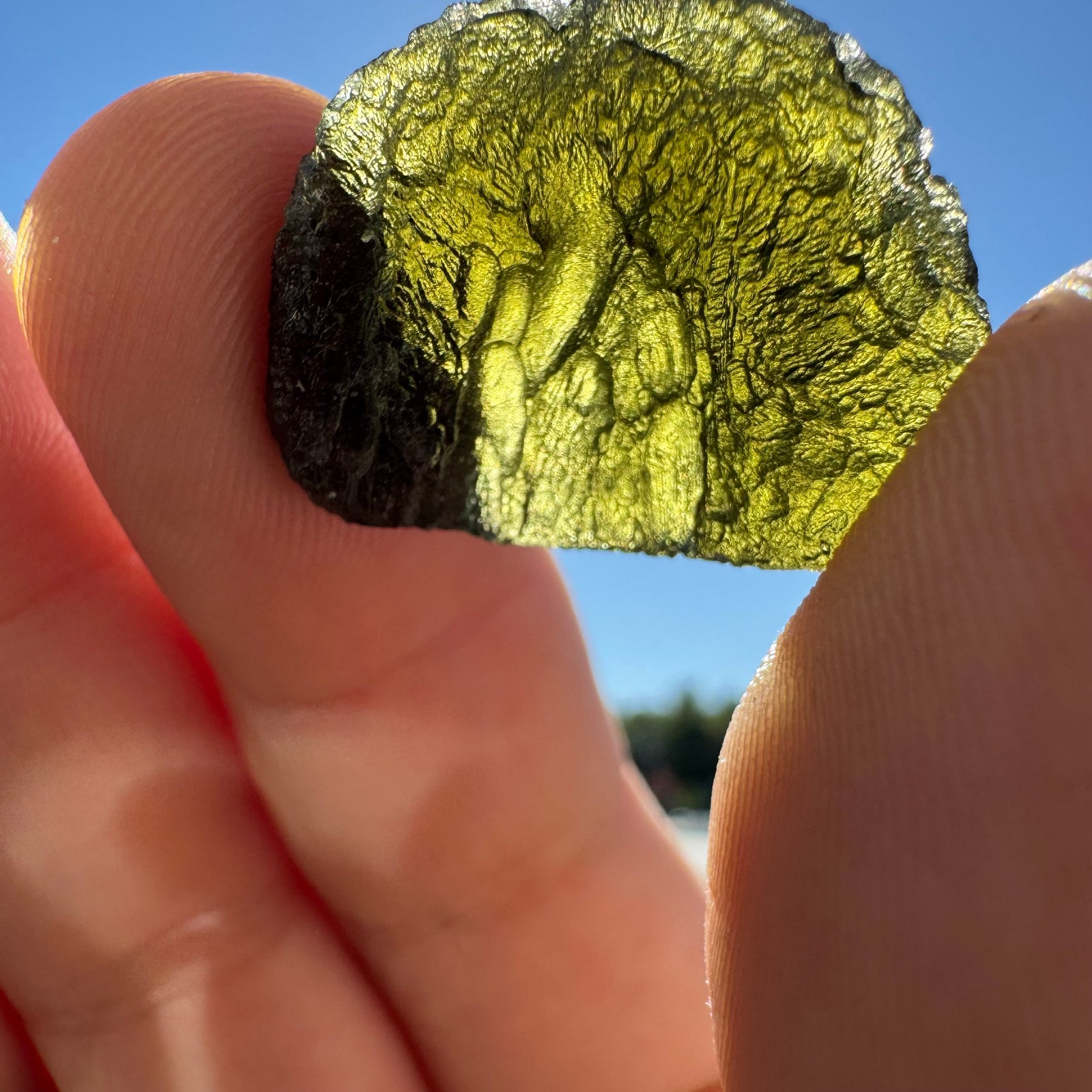 Rare Moldavite Natural Gemstone Specimen - 8.02g