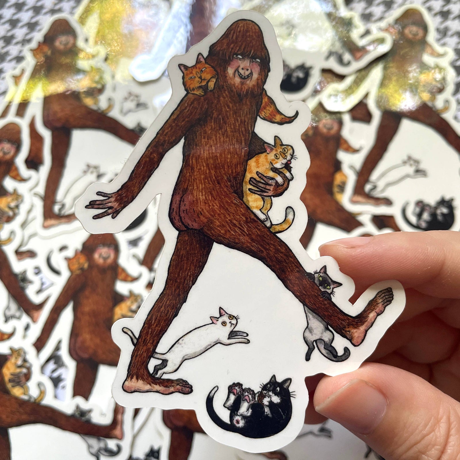 Big Paw 3" Bigfoot Sasquatch Cryptid Vinyl Sticker