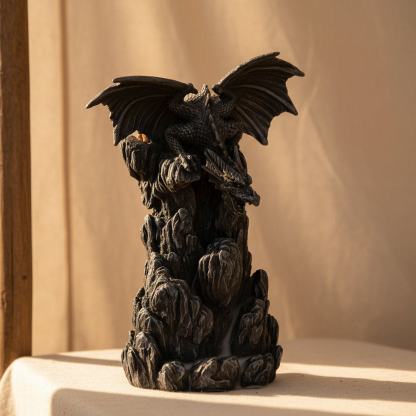 Dragon Backflow Incense Burner – Waterfall Smoke Tower