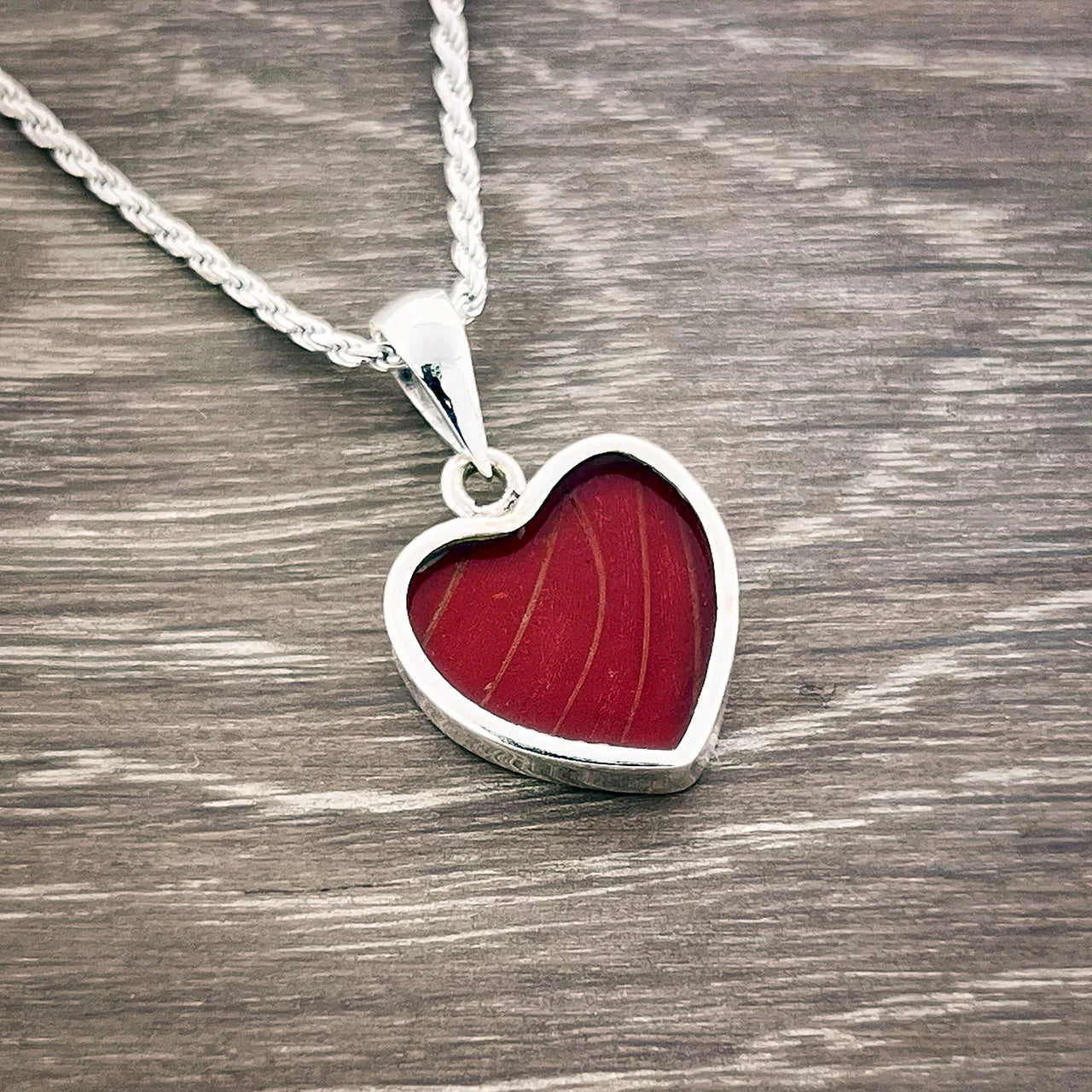 Blood Red Glider Fine Silver Pendant