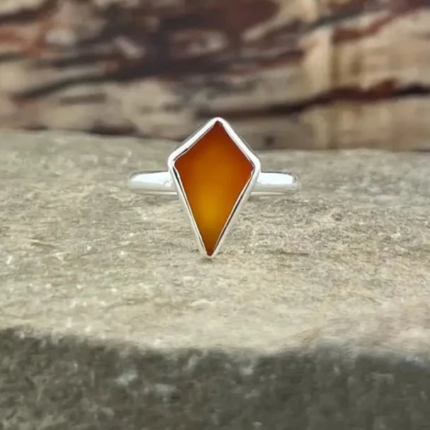 Carnelian Majestic Sterling Silver Ring