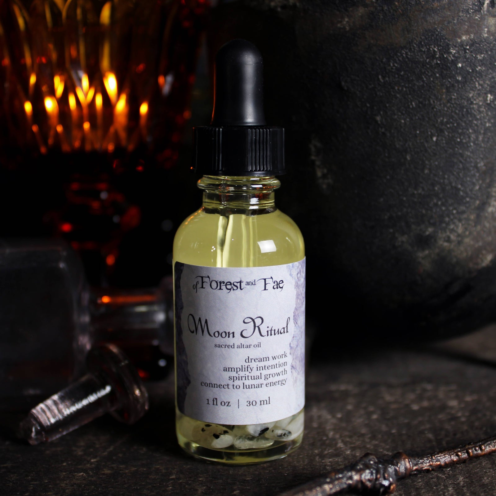 Moon Ritual • Sacred Altar Oil for Manifestation, Dream Work