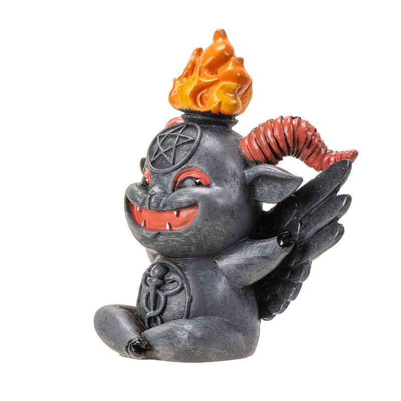 Baphy Summoned – Baby Baphomet Statue | Cute Occult Resin Figurine