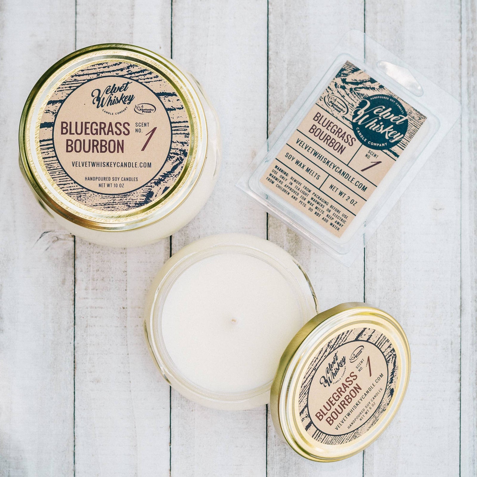 Bluegrass Bourbon Soy Candle | Hand-poured