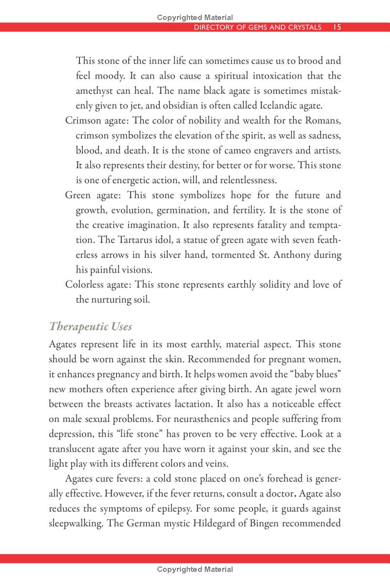 Metaphysical Book of Gems and Crystals by Florence Mégemont