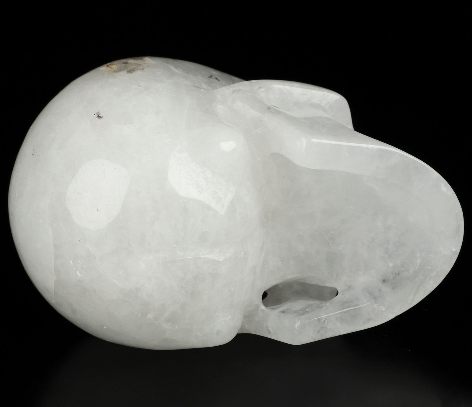 Angolan Quartz Rock Crystal Natural Crystal Skull Large 5.0"