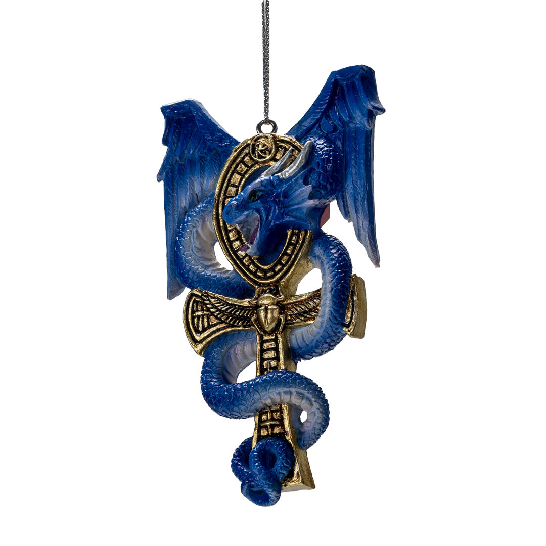 Ankh Guardian Dragon Ornament 🐉 Blue Dragon