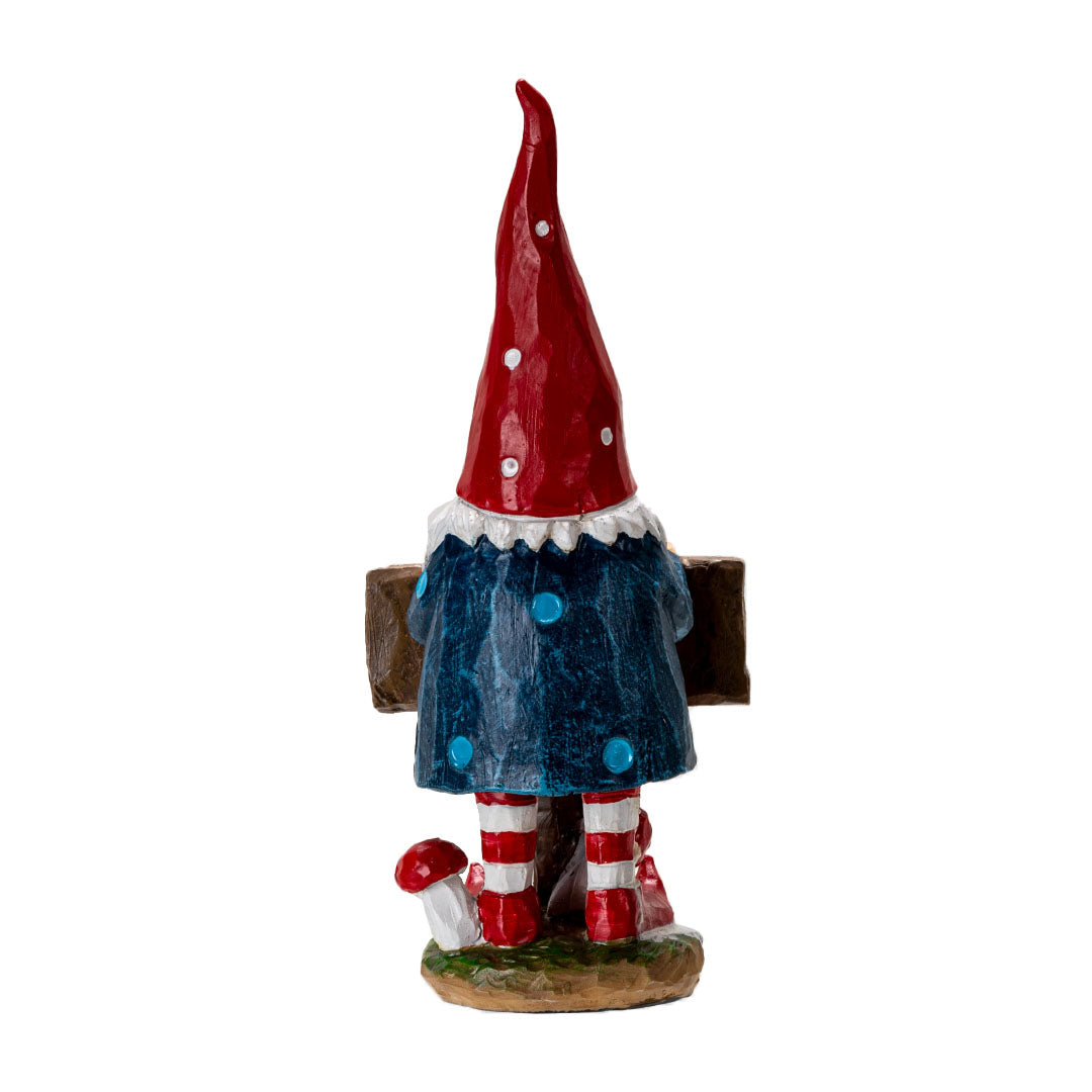 Welcome Friends Gnome 🧙‍♀️ 7" Hand-Painted Resin Figurine