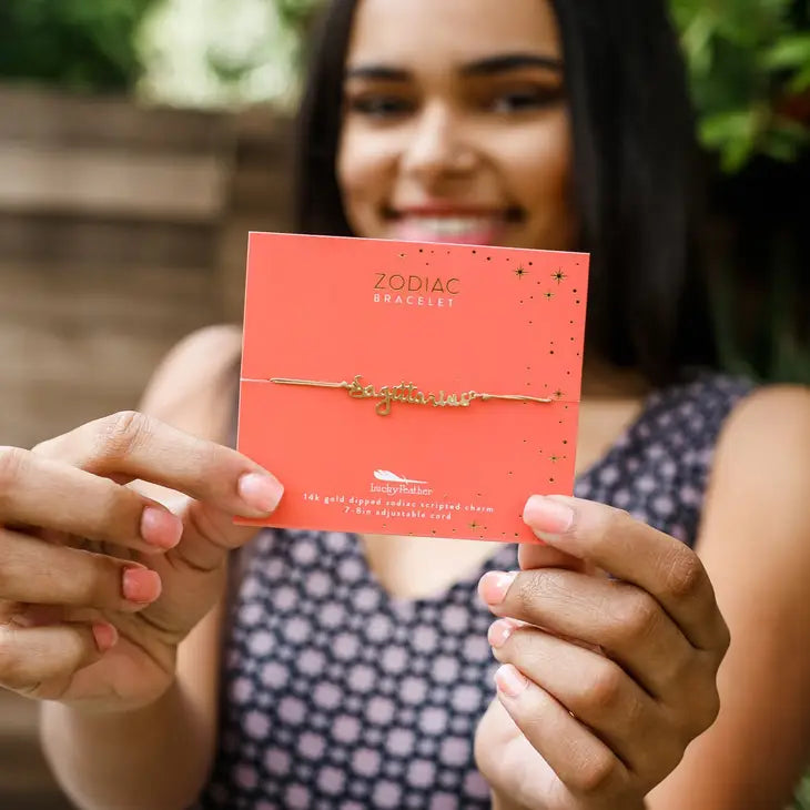 Zodiac Bracelet 14k Gold Dipped - Choose your Sign