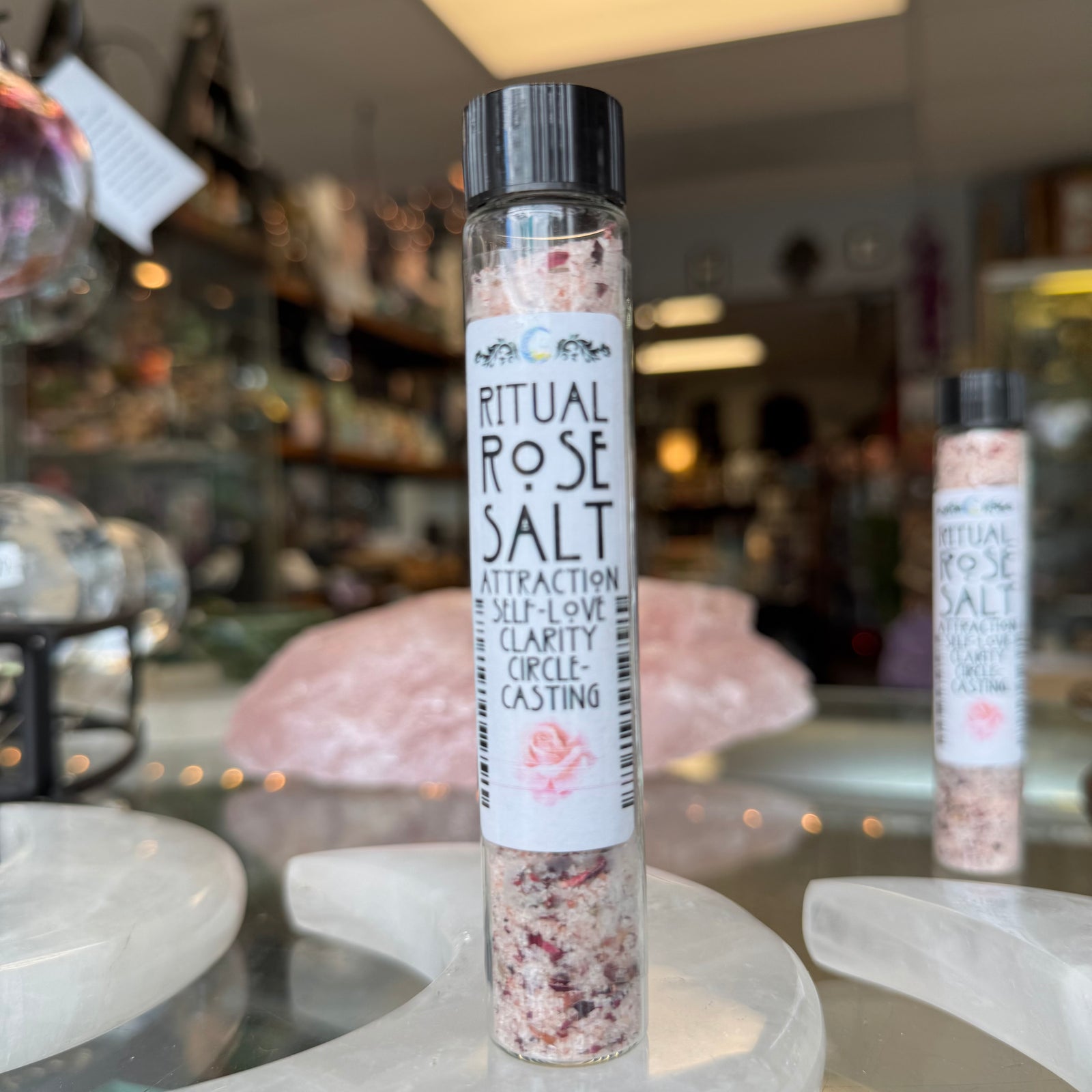 🌹 Ritual Rose Salt | Witchcraft Salt | Love Spells | Heart Chakra Cleansing | Divine Feminine | Altar Offering | Spiritual Bath | Enchanted Rose Salt