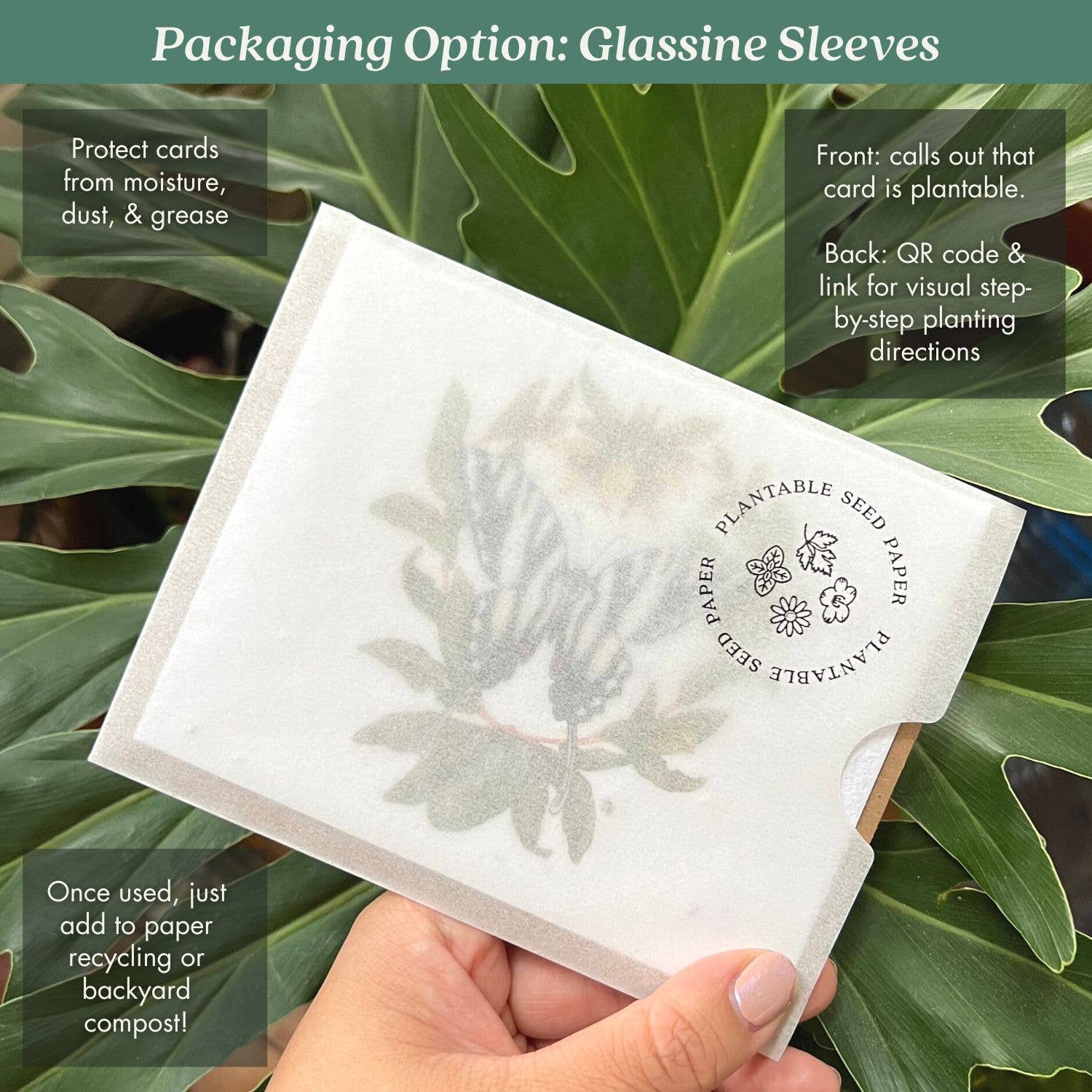 Thinking of You Fox Greeting Card - Plantable Seed Paper