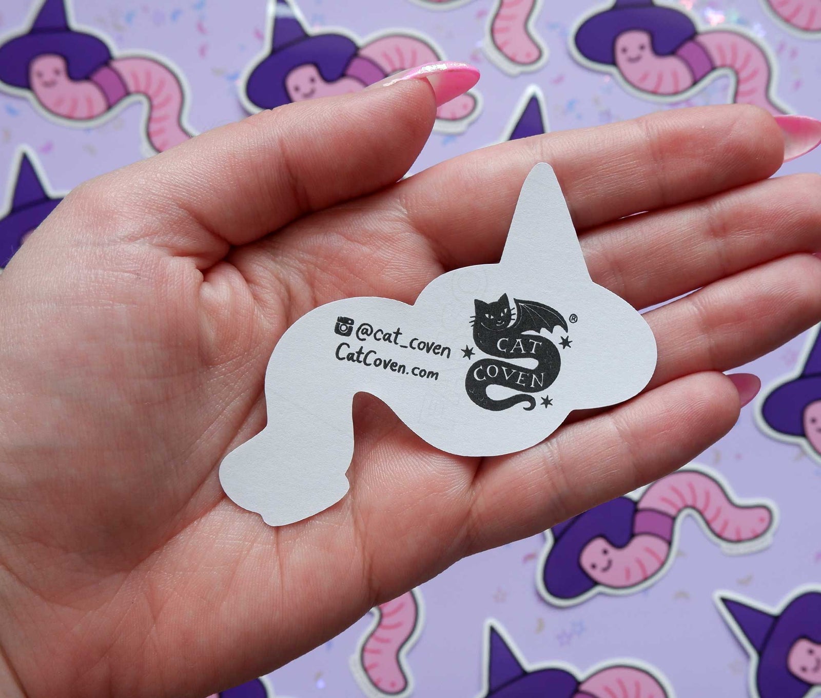 Witchy Worm - Sticker