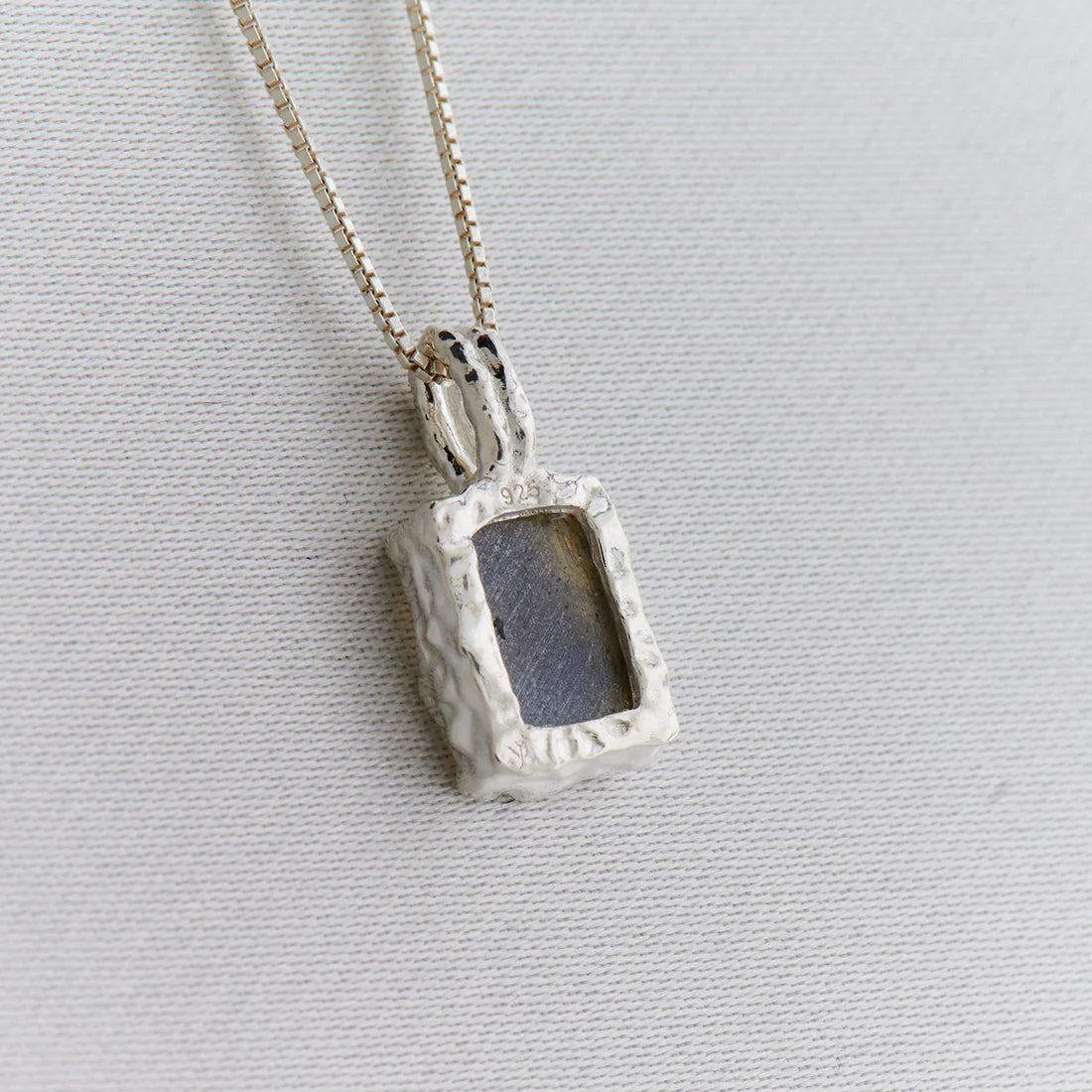 Labradorite Sterling Silver Rec Drip Pendant