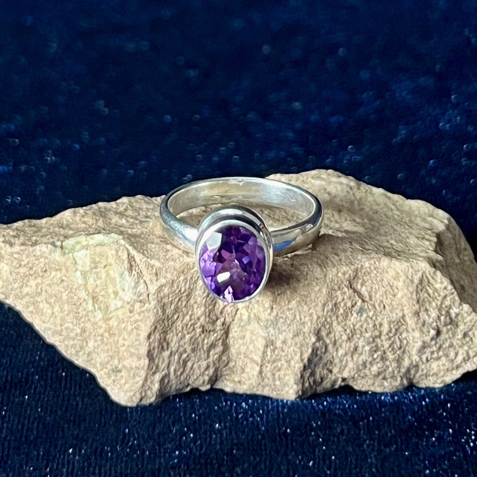 AMETHYST Sterling Silver Ring - Assorted Sizes