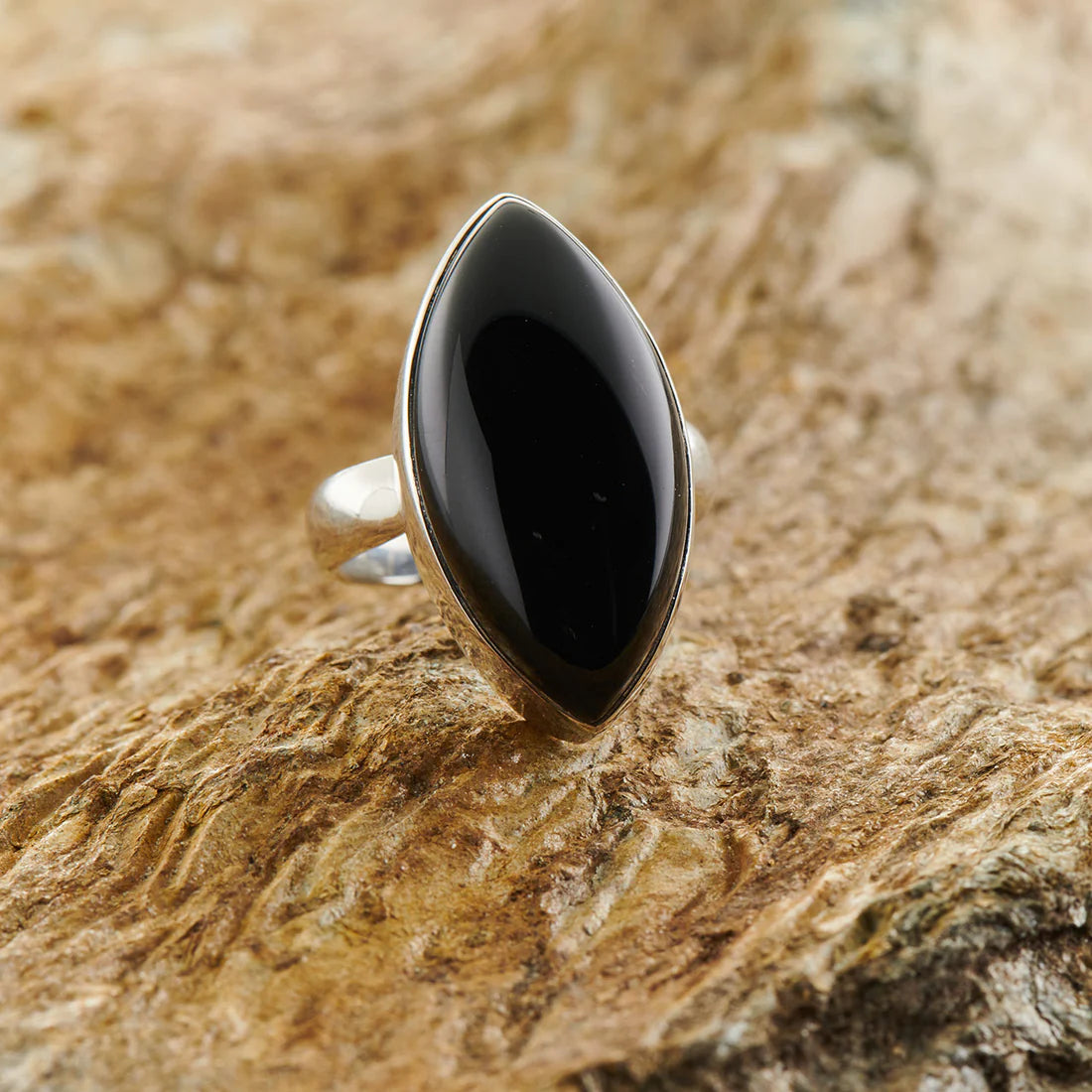 BLACK ONYX Sterling Silver Ring - Assorted Sizes