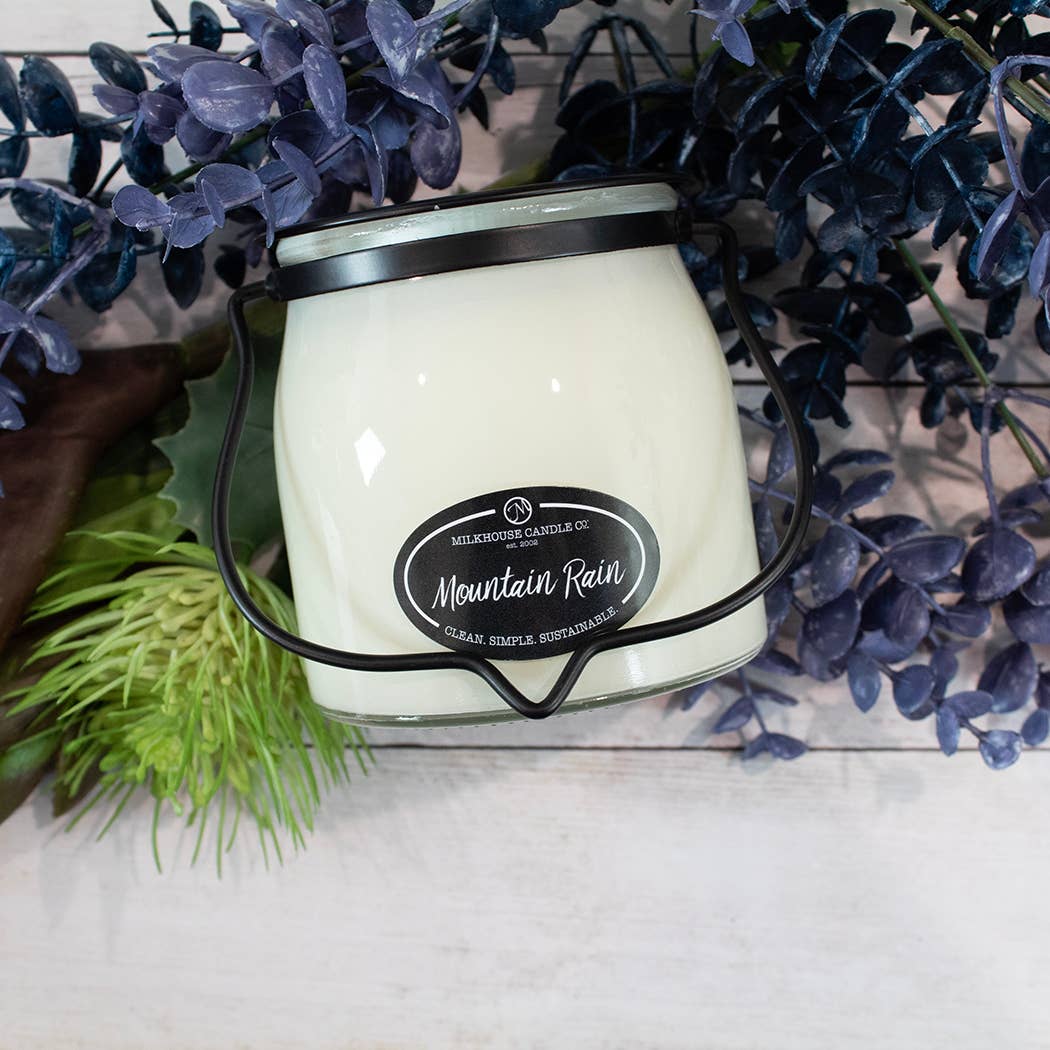 16 oz Butter Jar Candle: Mountain Rain