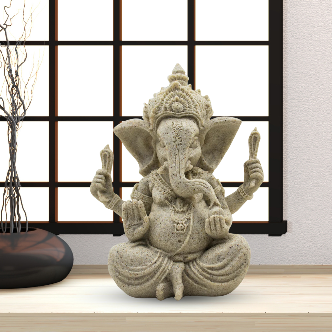 Sandstone Ganesh Statue - Large