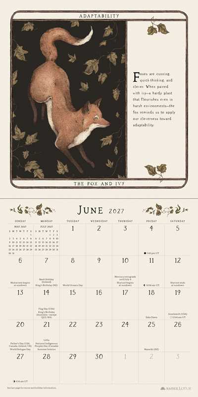 Woodland Wardens 2027 Mini Wall Calendar by Jessica Roux