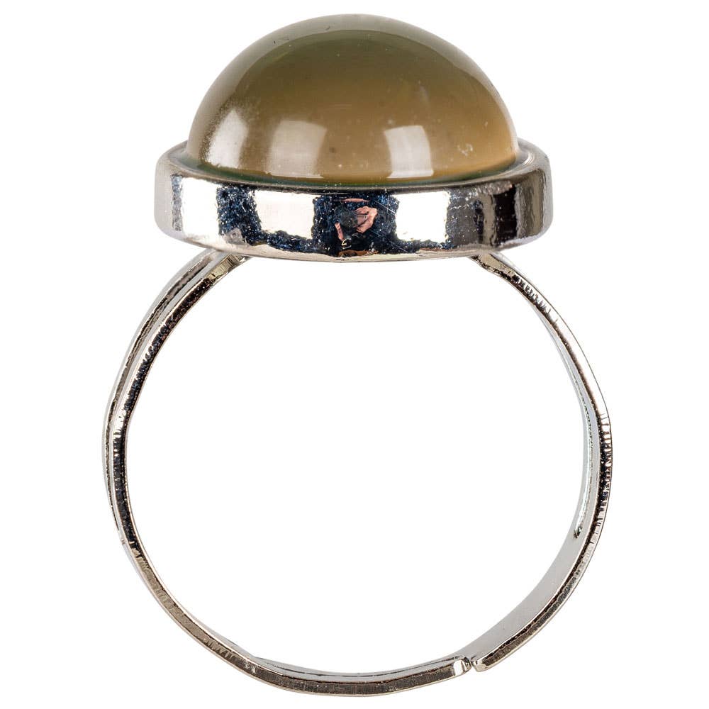 Mood Ring Silver Metal