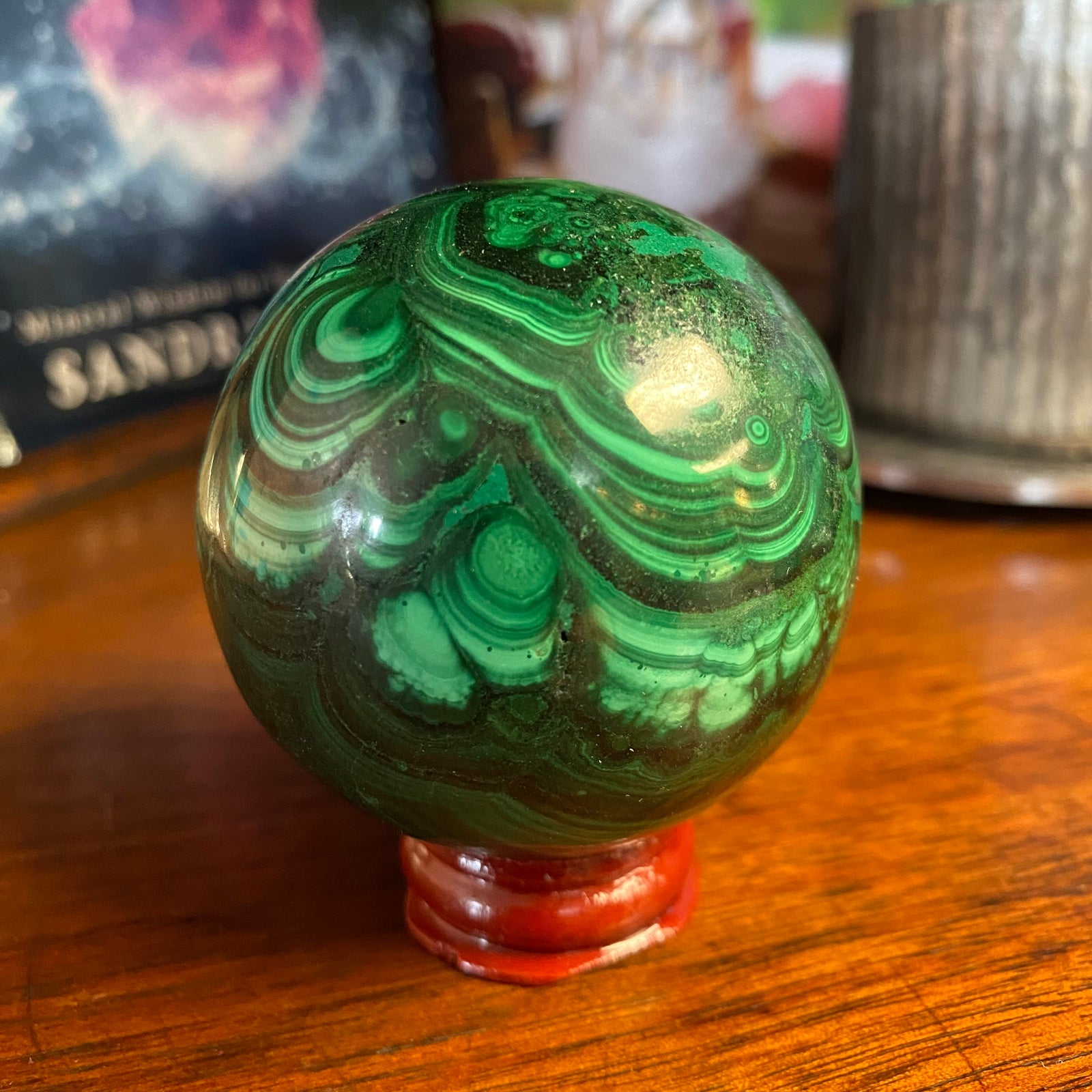 Malachite Polished Gemstone Sphere
