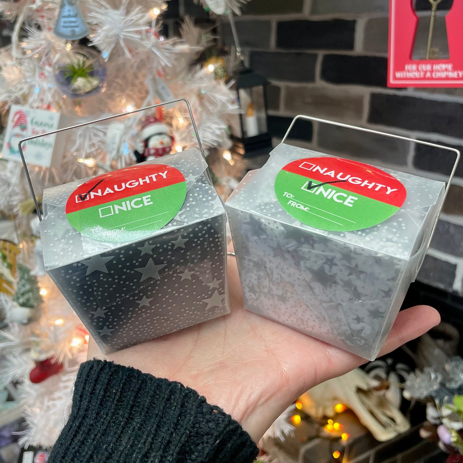 Naughty or Nice Blind Box Prefilled with Toys and Crystals