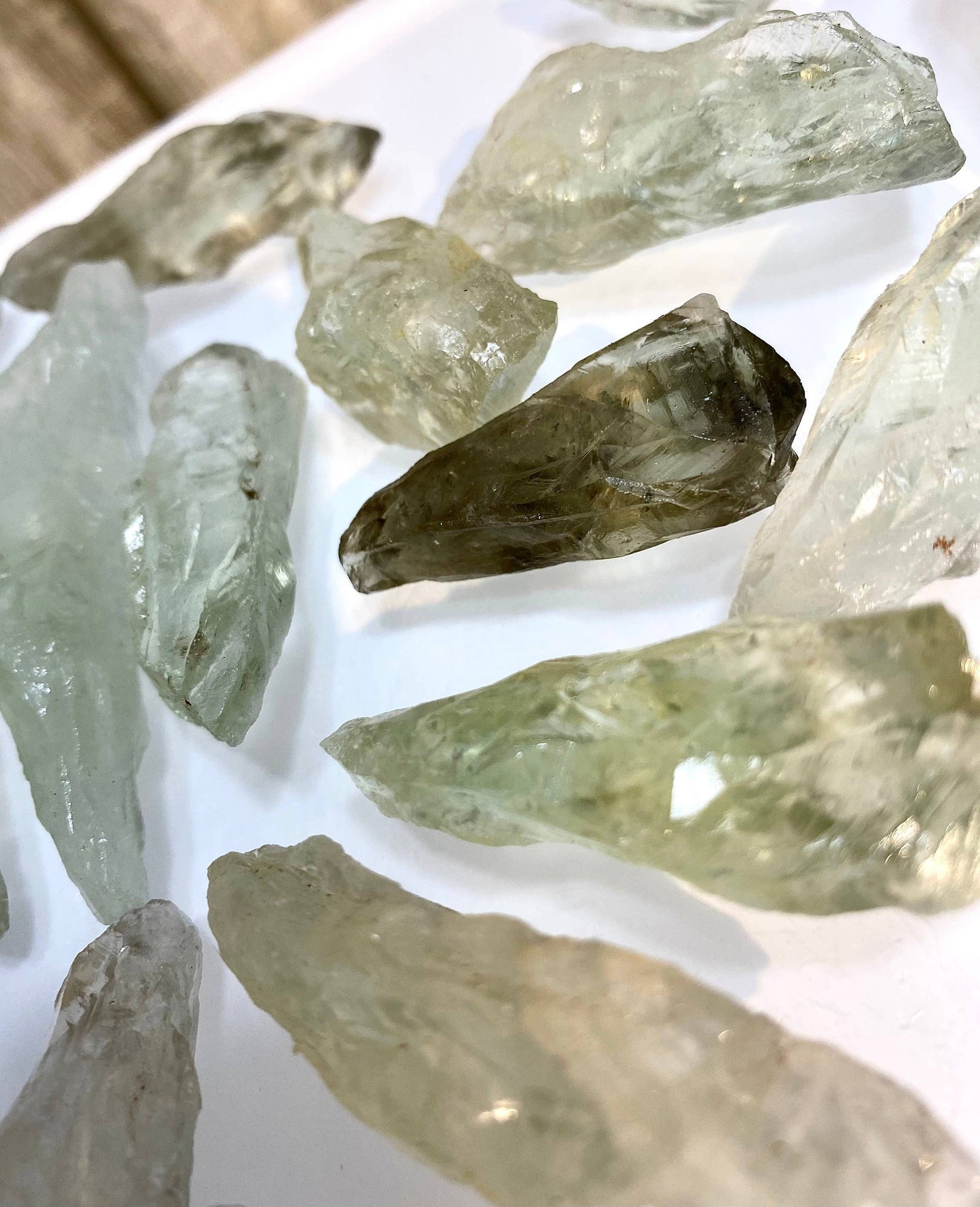 Prasiolite Green Amethyst Natural Crystal Gemstone for Healing