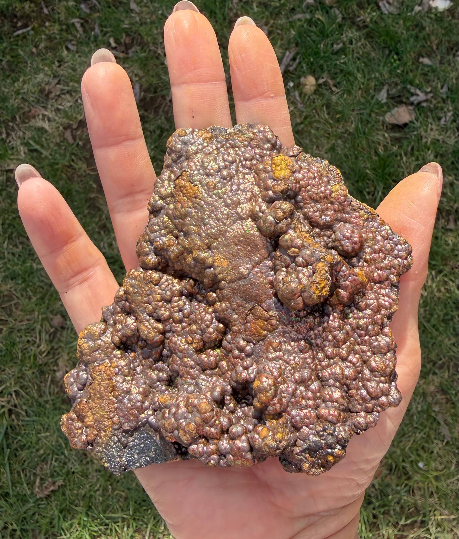 Natural Goethite Rough Crystals | Iridescent Metallic Rainbow Mineral Specimens for Grounding & Protection