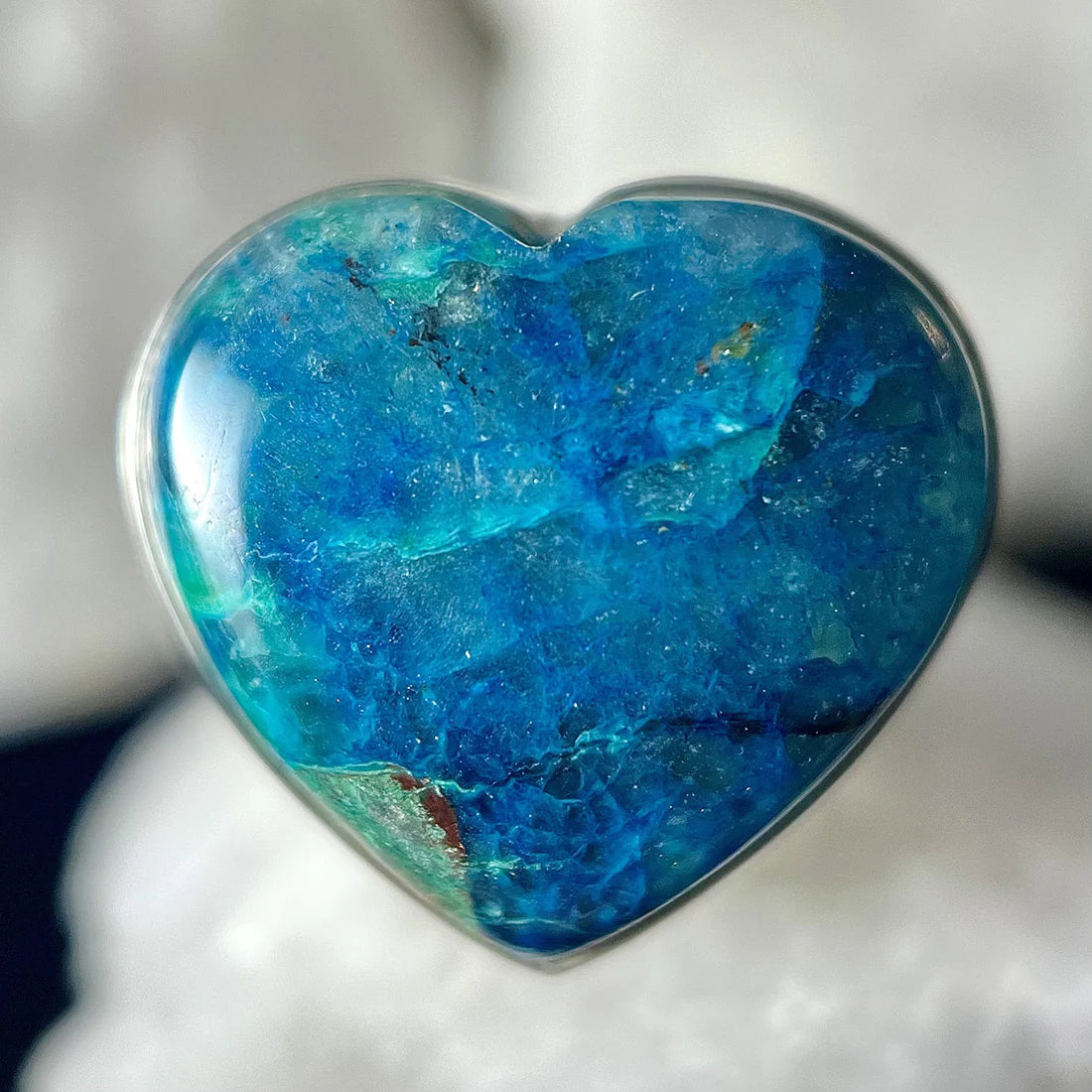 Shattuckite Sterling Silver Ring