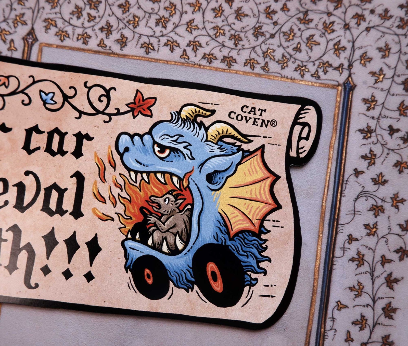 Medieval Hellmouth - Car Magnet
