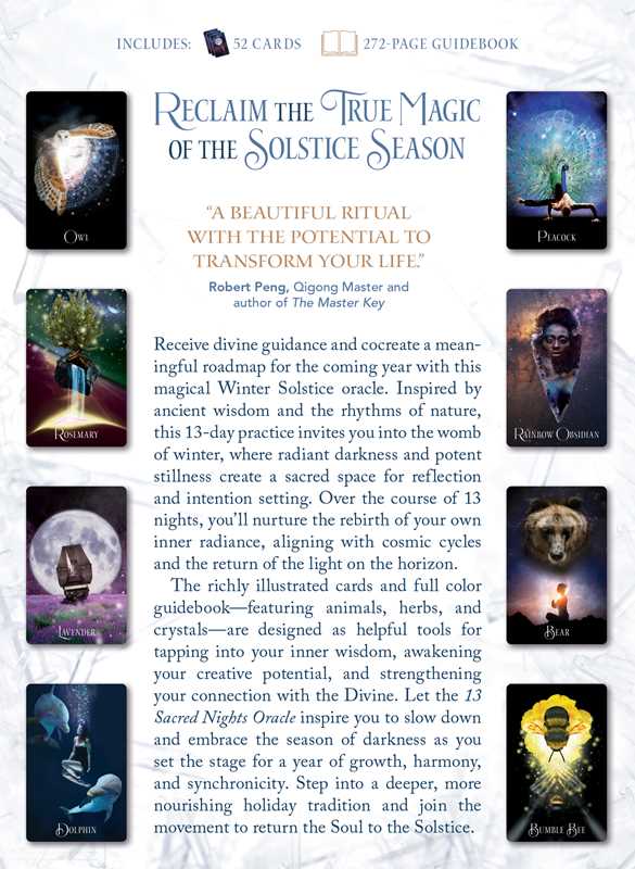 13 Sacred Nights Oracle – Winter Solstice Ritual Deck for Yearly Intention Setting
