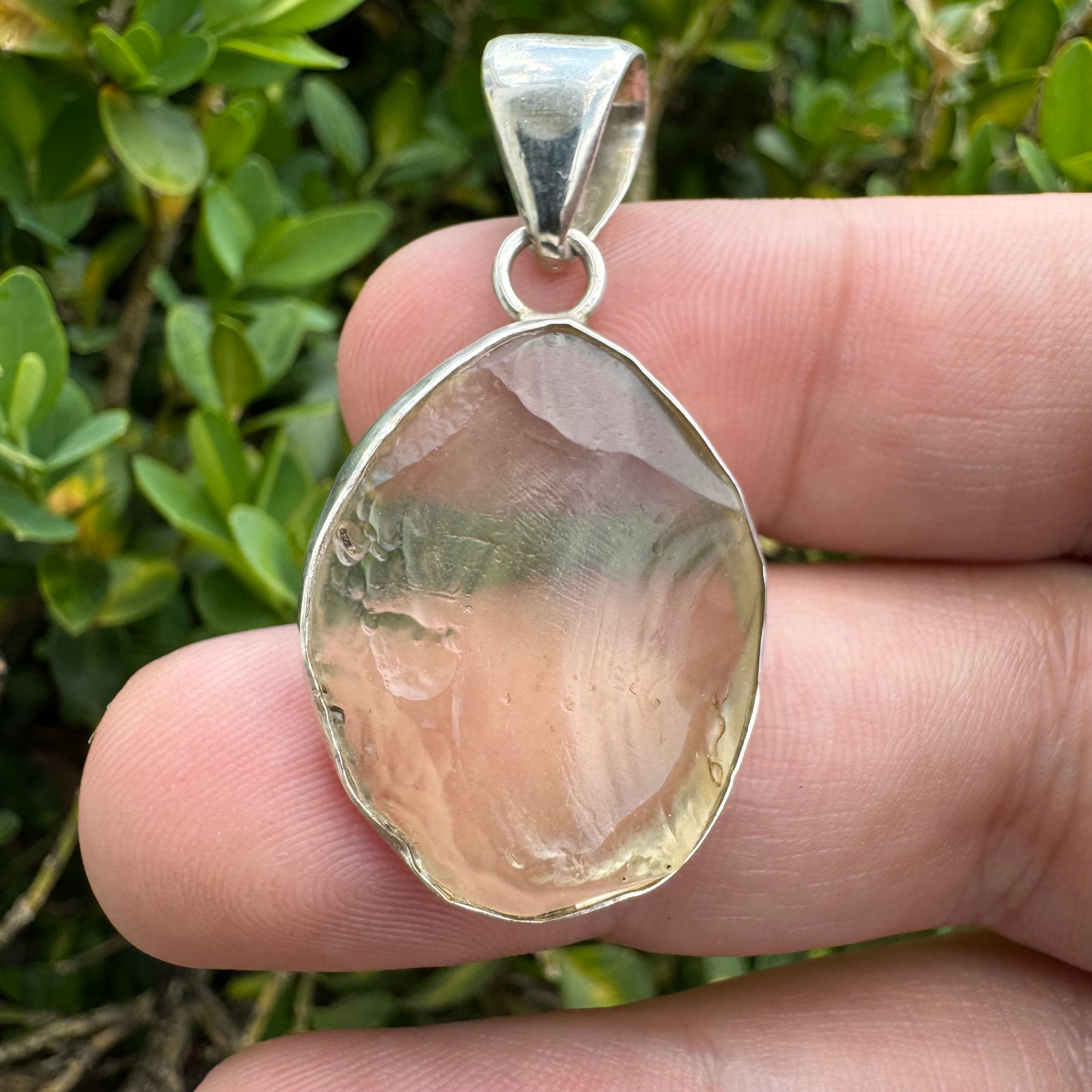 Libyan Desert Glass Natural Pendant