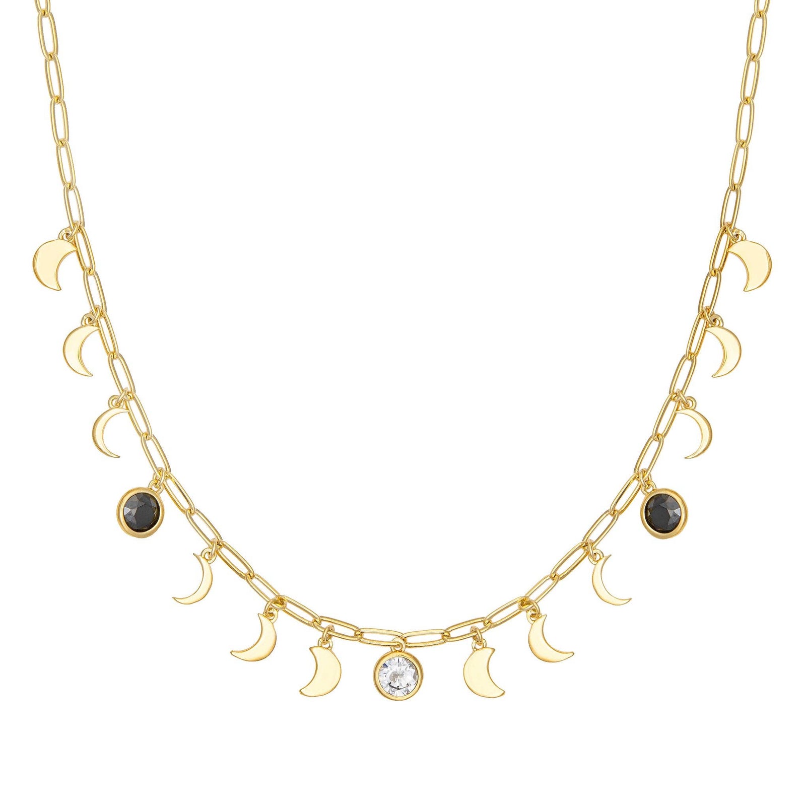 Moon Phase Necklace by Little Rooms