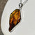 Bug Included Baltic Amber Pendant Sterling Silver