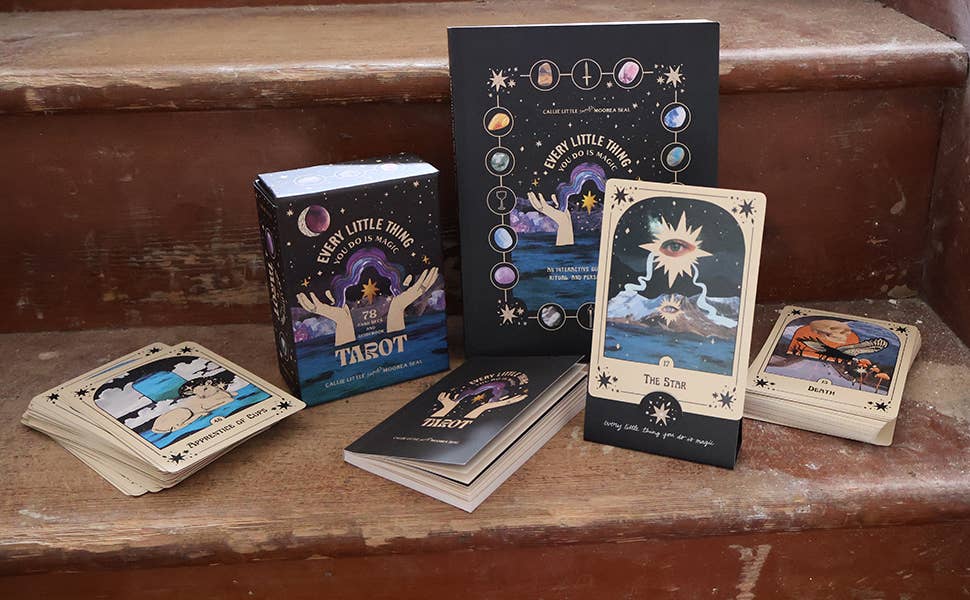 Every Little Thing You Do Is Magic Tarot – 78-Card Rider-Waite Style Deck, Guidebook & Card Stand | Moorea Seal