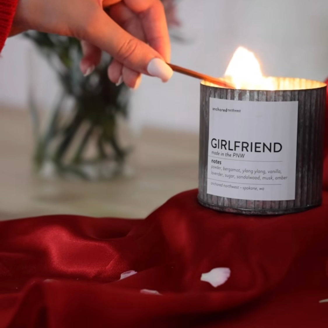 Girlfriend Wood Wick Rustic Farmhouse Soy Candle