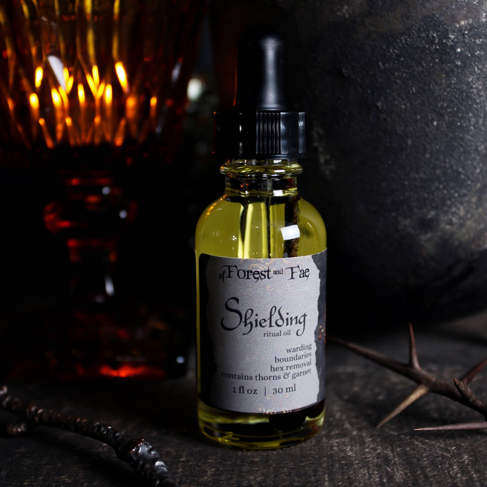 Shielding Ritual Oil • Altar Oil for Warding, Hex Removal