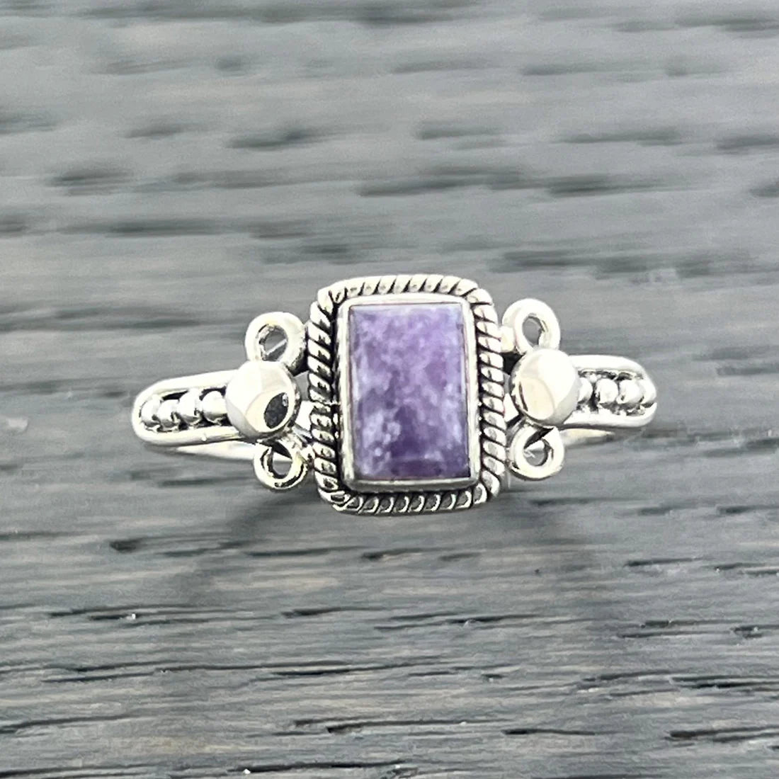 Lepidolite Sterling Silver Orion Ring