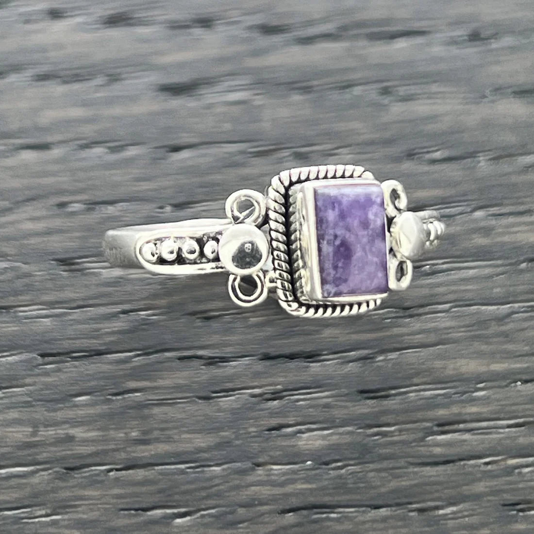 Lepidolite Sterling Silver Orion Ring