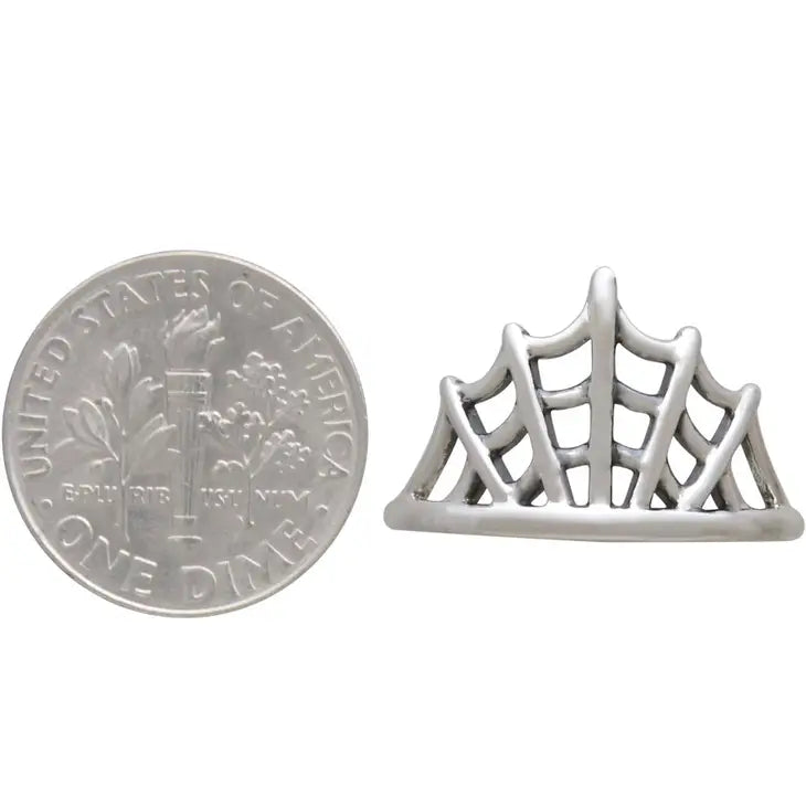 Sterling Silver Spider Web Ring