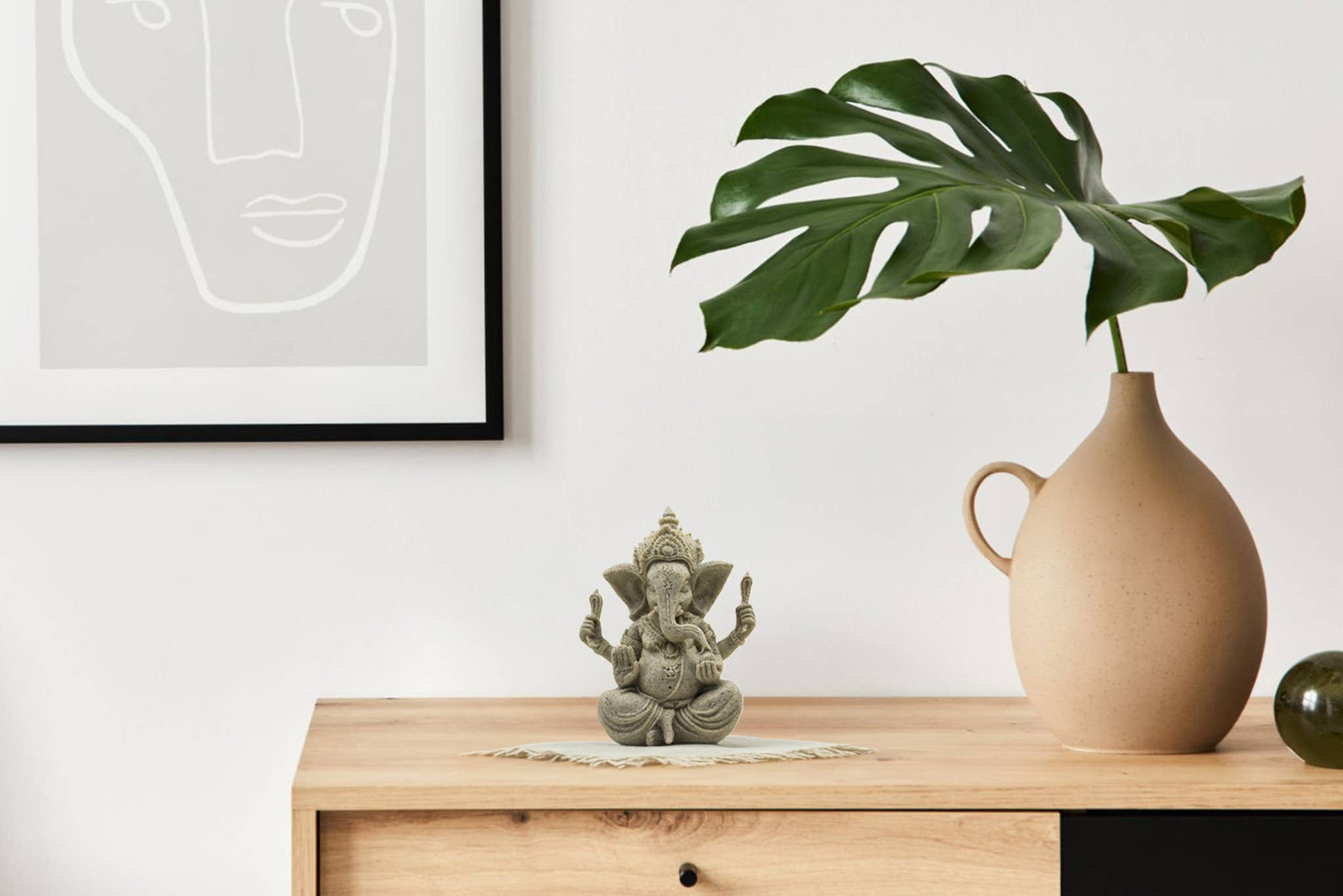 Sandstone Ganesh Statue - Large