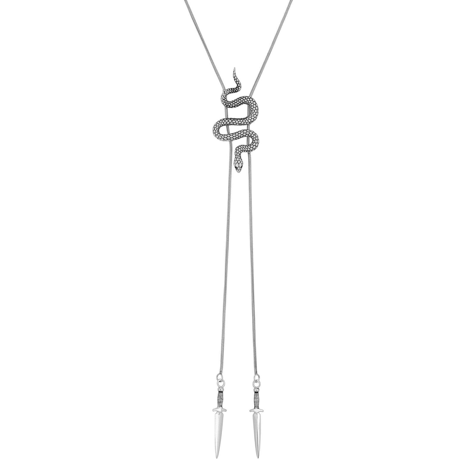 Snake Bolo Tie Necklace