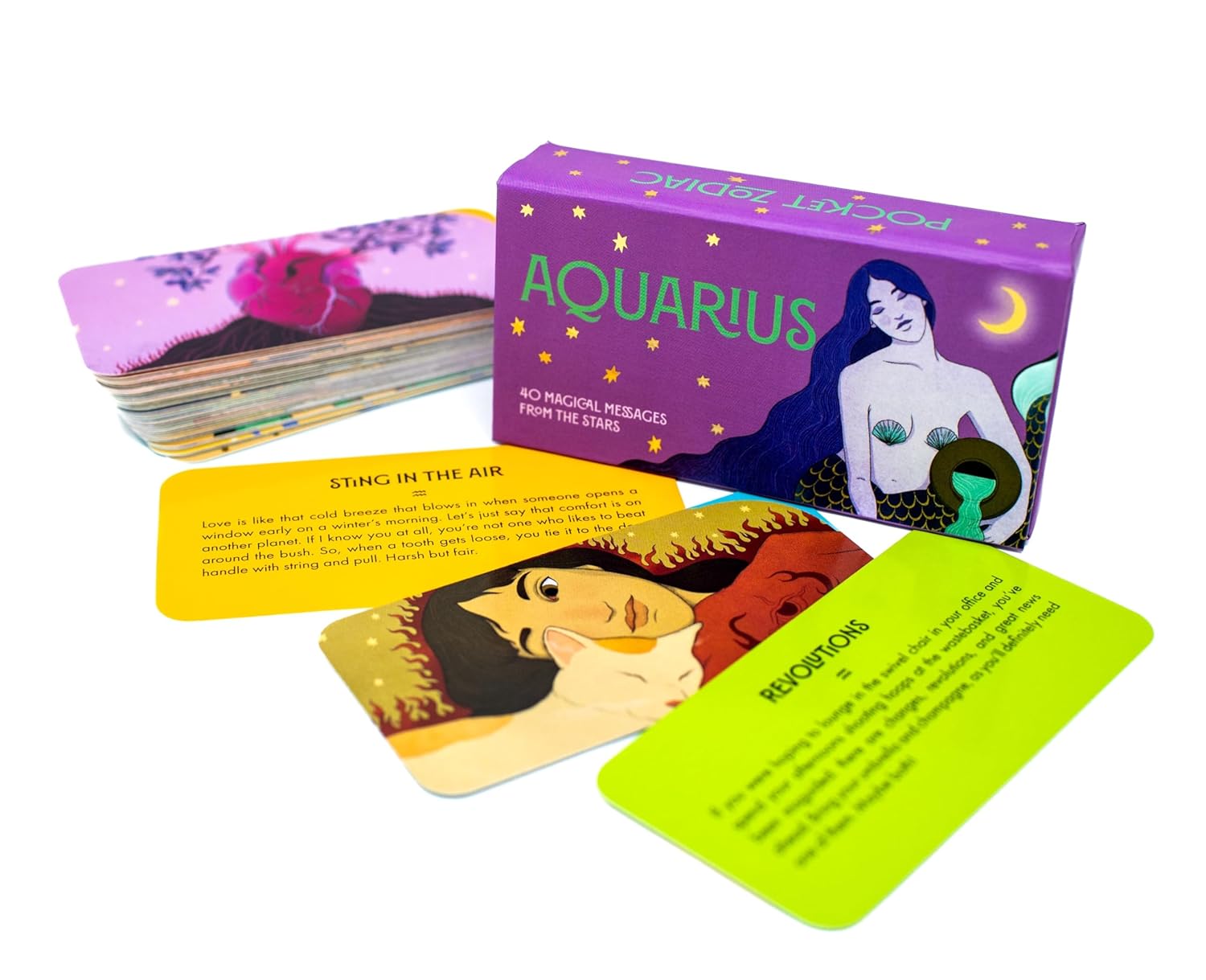 Aquarius Pocket Zodiac Cards: 40 Magical Messages