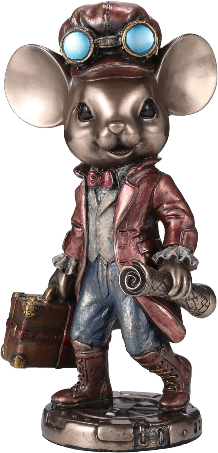 Mister Mice Guy The Steampunk Traveler Statue