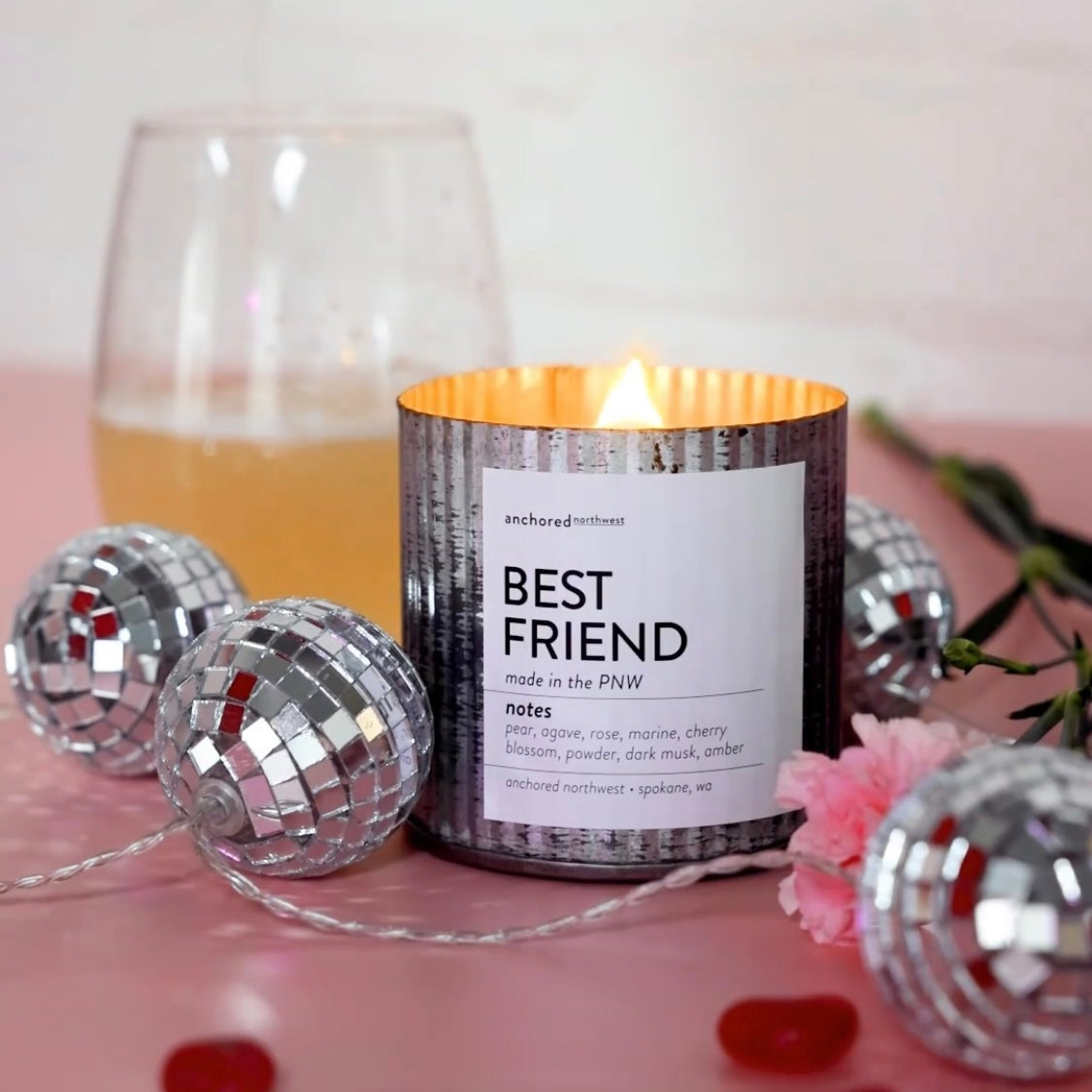 Best Friend Wood Wick Rustic Farmhouse Soy Candle