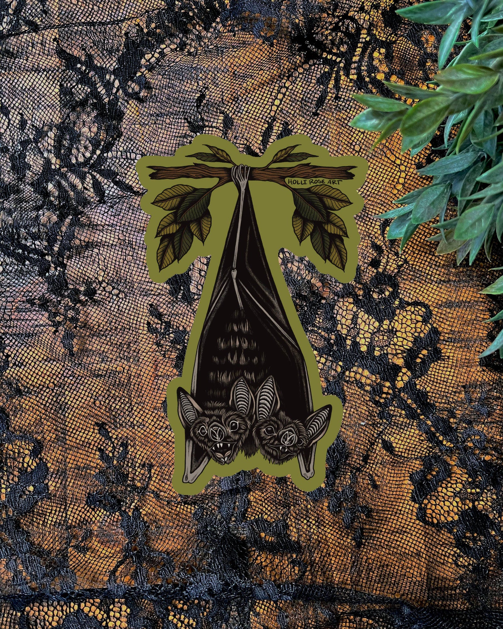 Two-Headed Bat Sticker