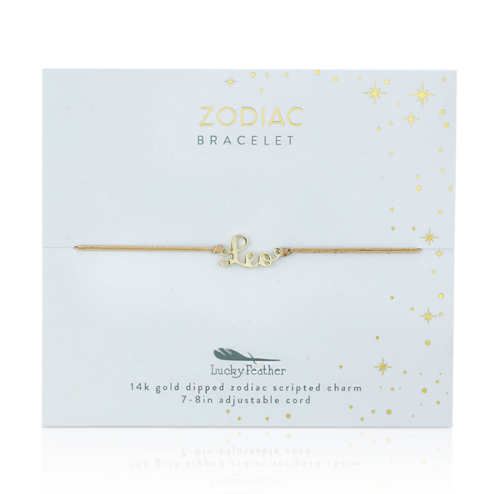 Zodiac Bracelet 14k Gold Dipped - Choose your Sign