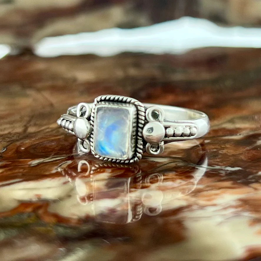 Moonstone Sterling Silver Orion Ring